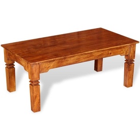 Măsuță de cafea din lemn masiv 110 x 60 x 45 cm - Img 3