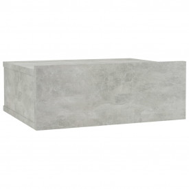 Noptiere suspendate, gri ciment, 40 x 30 x 15 cm, PAL - Img 2