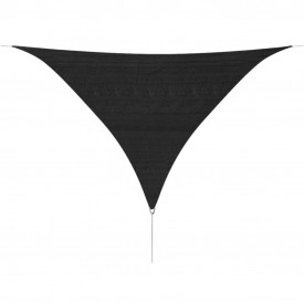 Pânză parasolar din HDPE triunghiulară 3,6x3,6x3,6 m, antracit