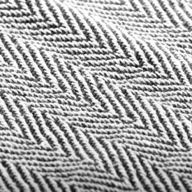 Pătură decorativă model spic, bumbac, 220 x 250 cm, bleumarin - Img 6