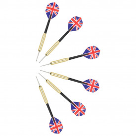 Placă de darts profesională din sisal, cu dulap și 6 săgeți - Img 7