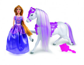 Princess, Papusa Rapunzel de 30 cm si calutul ei, GG02952E - Img 2
