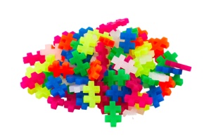 Puzzle Plus-Plus Neon Mix 100 Buc In Tub Plus4024 - Img 2