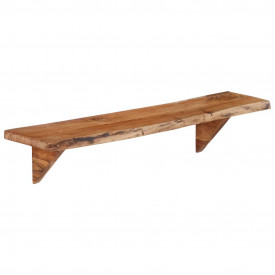 Rafturi de perete, 2 buc., 90x20x16 cm, lemn masiv de acacia - Img 8
