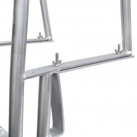 Scară amdocare/piscină cu 4 trepte, aluminiu, 170 cm - Img 5