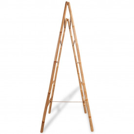 Scară dublă pentru prosoape cu 5 trepte din bambus 50 x 160 cm - Img 3