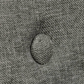Scaun de bucătărie 2 buc., cadru stejar, material textil, gri - Img 5