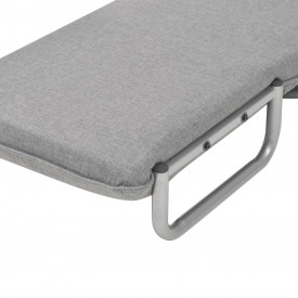 Scaun pivotant canapea extensibilă, gri deschis, 60 x 75 x 80 cm - Img 10