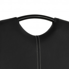 Scaune de bucătărie 4 buc piele artificială 43x55x100 cm, negru - Img 6