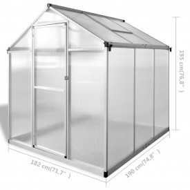 Seră ranforsată din aluminiu, 3,46 m² - Img 10