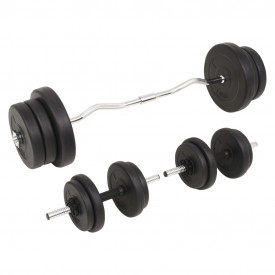 Set de haltere și gantere, 60 kg - Img 3