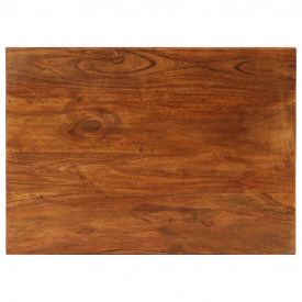 Set mese suprapuse,3 piese,lemn masiv acacia, 50x35x50 cm, maro - Img 5