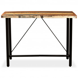 Set mobilier de bar, 7 piese, lemn masiv reciclat - Img 3