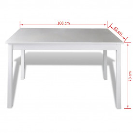 Set mobilier de bucătărie, 5 piese, alb - Img 5