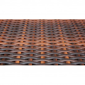 Set mobilier de exterior, 9 piese, poliratan, maro - Img 9