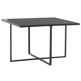 Set mobilier de exterior, 9 piese, poliratan, negru - Img 5
