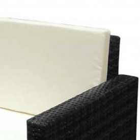 Set mobilier de grădină cu canapea 7 piese, poliratan, negru - Img 6