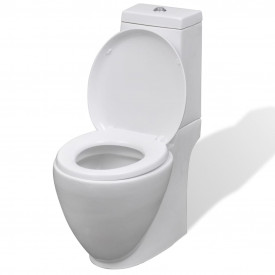Set Toaletă și Bideu Ceramică Alb - Img 3