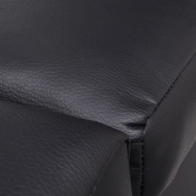 Șezlong, piele artificială, negru - Img 3