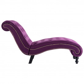 Șezlong, violet, catifea - Img 5