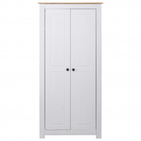 Șifonier, alb, 80 x 50 x 171,5 cm, lemn masiv pin gama Panama - Img 2