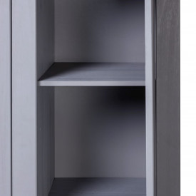 Șifonier cu 3 uși, gri, 118 x 50 x 171,5 cm, pin gama Panama - Img 8