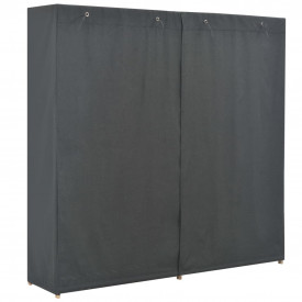 Șifonier, gri, 173 x 40 x 170 cm, material textil - Img 3