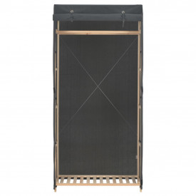 Șifonier, gri, 79 x 40 x 170 cm, material textil - Img 2