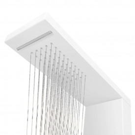 Sistem panel de duș din aluminiu, alb mat - Img 5