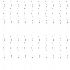 Spirale pentru suport plante, 20 buc., 110 cm, oțel galvanizat - Img 3