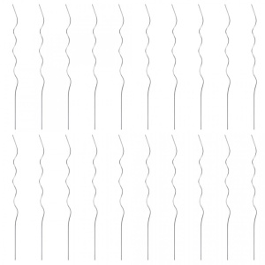 Spirale pentru suport plante, 20 buc., 110 cm, oțel galvanizat - Img 3