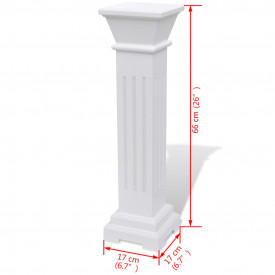 Suport plante în formă de pilon clasic pătrat, MDF - Img 7
