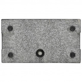 Suport umbrelă de soare, granit, 25 kg, dreptunghiular, negru - Img 3