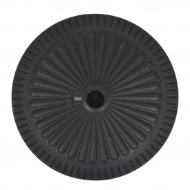 Suport umbrelă de soare, rășină, rotund, negru, 14 kg - Img 4
