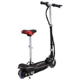 Trotinetă electrică cu scaun și LED, negru, 120 W