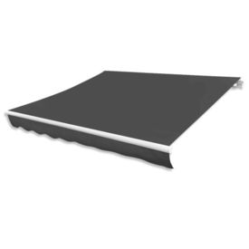 vidaXL Acoperiș de copertină din pânză, antracit, 581x296 cm - Img 1