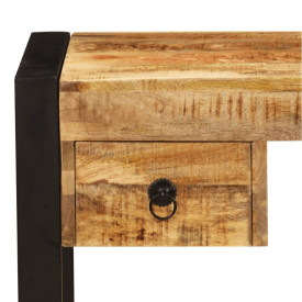 vidaXL Birou cu 2 sertare, 110 x 50 x 77 cm, lemn masiv de mango - Img 4