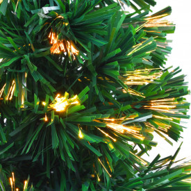 vidaXL Brad de Crăciun artificial cu fibră optică, 64 cm, verde - Img 7