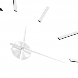 vidaXL Ceas de perete 3D, argintiu, 100 cm, XXL, design modern - Img 5