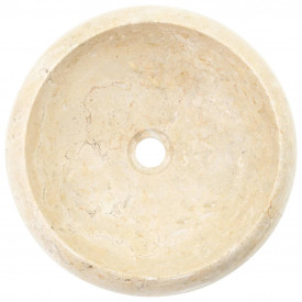 vidaXL Chiuvetă, crem, 40 x 12 cm, marmură - Img 5