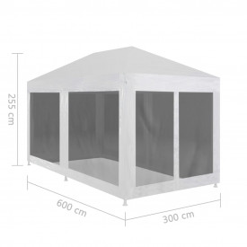 vidaXL Cort de petrecere cu 6 pereți din plasă, 6 x 3 m - Img 5