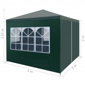 vidaXL Cort pentru petrecere, 3 x 3 m, verde - Img 8