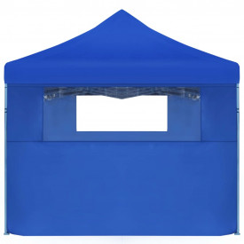 vidaXL Cort petrecere pliabil cu 5 pereți laterali, albastru, 3 x 9 m - Img 3