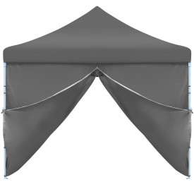 vidaXL Cort petrecere pliabil cu 8 pereți laterali, antracit, 3 x 9 m - Img 5