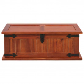 vidaXL Cufăr de depozitare, 60 x 25 x 22 cm, lemn masiv de salcâm - Img 2