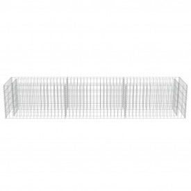 vidaXL Jardinieră gabion, oțel galvanizat, 270 x 50 x 50 cm - Img 5