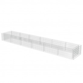 vidaXL Jardinieră gabion, oțel galvanizat, 540 x 90 x 50 cm - Img 3