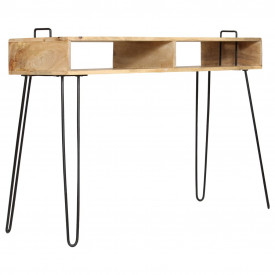 vidaXL Masă consolă, 115 x 35 x 76 cm, lemn masiv de mango - Img 3