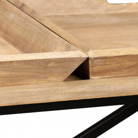 vidaXL Masă consolă Lemn masiv de mango 130x40x80 cm - Img 6