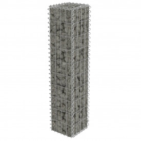 vidaXL Perete gabion cu capace, oțel galvanizat, 20x20x100 cm - Img 3